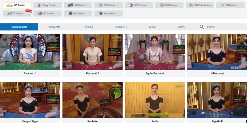 Casino online với đa dạng các đầu game